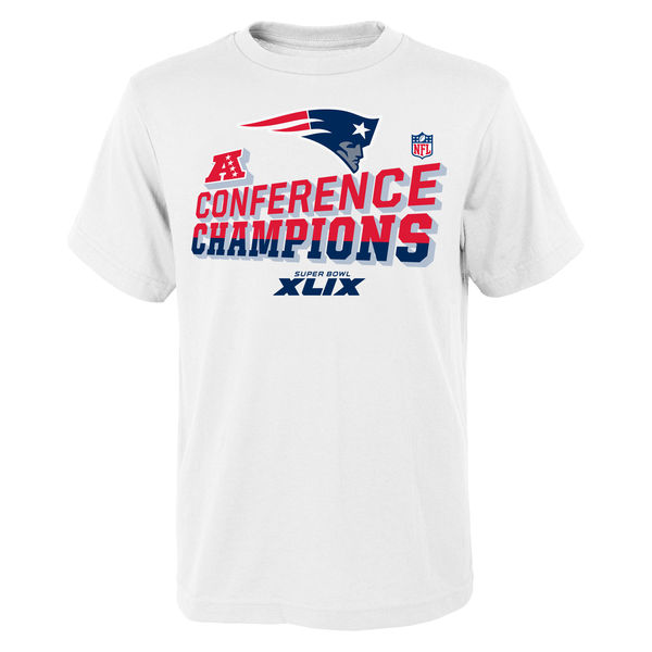 New England Patriots Youth 2014 AFC Champions Trophy Collection Locker Room T-Shirt - White